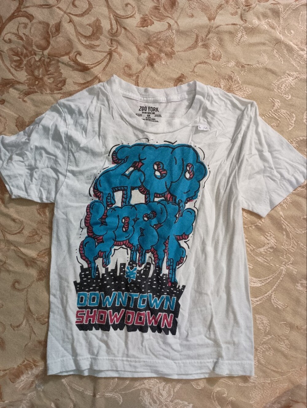 Zoo York White Tee with Black Interior Print